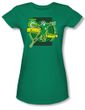 Green Lantern Superhero Juniors T-shirt - DC Comics Kelly Green Tee