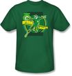 Green Lantern Superhero T-shirt - DC Comics Adult Kelly Green Tee