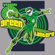 Green Lantern Superhero T-shirt - Gray/Black Adult Ringer Tee