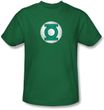 Green Lantern T-shirt Distressed Logo Kelly Green Tee
