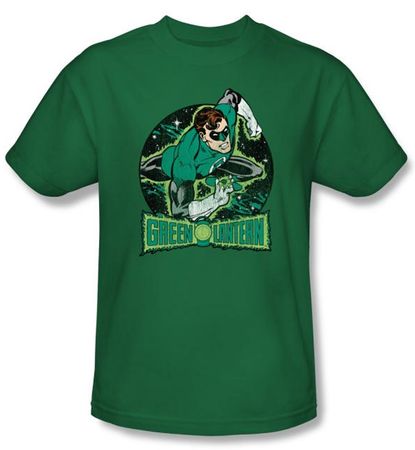 Green Lantern T-shirt In The Spotlight Kelly Green Tee