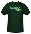 Green Lantern T-shirt Lantern Stripe Logo Hunter Green Tee