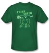 Green Lantern T-shirt Think Green Kelly Green Tee