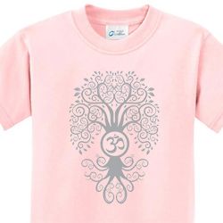 Grey Bodhi Tree Kids Yoga Shirts