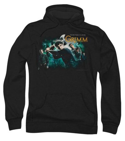 Grimm Hoodie Sweatshirt Storytime Is Over Black Adult Hoody Sweat Shirt