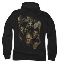Grimm Hoodie Sweatshirt Wesen Black Adult Hoody Sweat Shirt