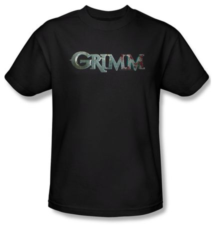 Grimm Shirt Bloody Logo Adult Black Tee T-Shirt