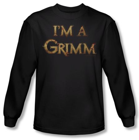 Grimm Shirt I'm A Grimm Long Sleeve Black Tee T-Shirt