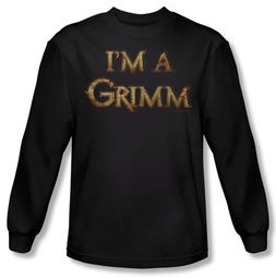 Grimm Shirt I'm A Grimm Long Sleeve Black Tee T-Shirt Grimm Shirt I'm A Grimm Long Sleeve Black Tee T-Shirt