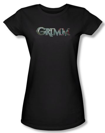 Grimm Shirt Juniors Bloody Logo Black Tee T-Shirt