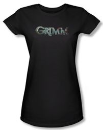 Grimm Shirt Juniors Bloody Logo Black Tee T-Shirt