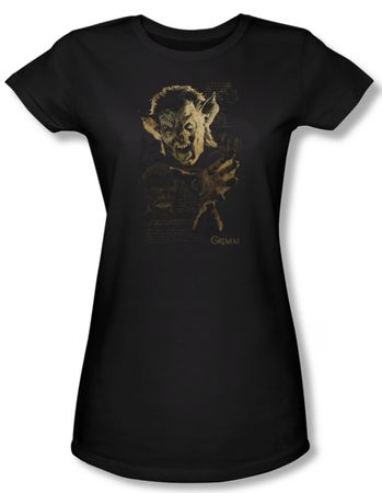 Grimm Shirt Juniors Murcielago Black Tee T-Shirt