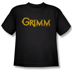 Grimm Shirt Kids Gold Logo Black Youth Tee T-Shirt Grimm Shirt Kids Gold Logo Black Youth Tee T-Shirt