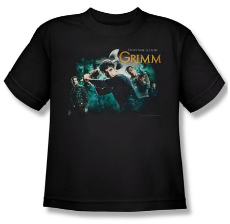 Grimm Shirt Kids Storytime Is Over Black Youth Tee T-Shirt