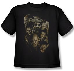 Grimm Shirt Kids Wesen Black Youth Tee T-Shirt