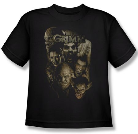 Grimm Shirt Kids Wesen Black Youth Tee T-Shirt