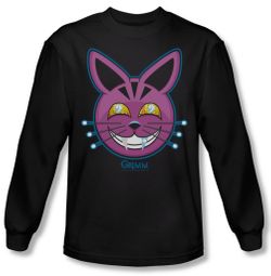 Grimm Shirt Retchid Kat Long Sleeve Black Tee T-Shirt Grimm Shirt Retchid Kat Long Sleeve Black Tee T-Shirt