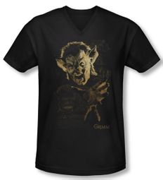 Grimm Shirt Slim Fit V Neck Murcielago Black Tee T-Shirt Grimm Shirt Slim Fit V Neck Murcielago Black Tee T-Shirt