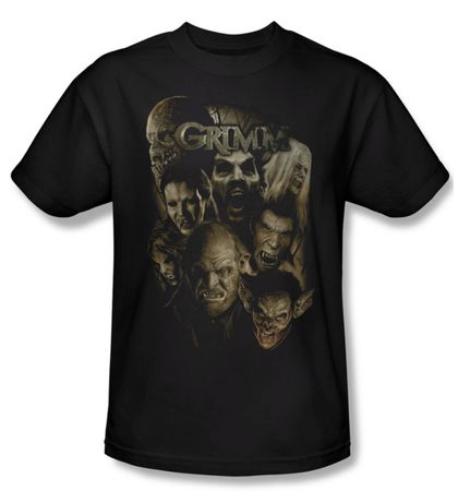 Grimm Shirt Wesen Adult Black Tee T-Shirt