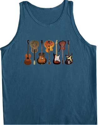 Guitars Instruments Tanktop - Mens Guitarist Musician Adult Tank