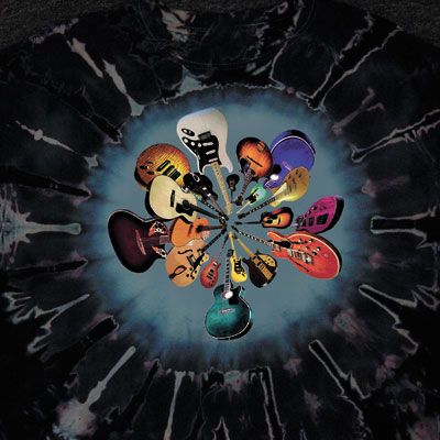 Guitars T-shirt Classic Various Guitars Musician Tie Dye Tee