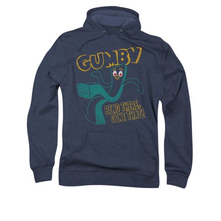 Gumby Hoodie Bend There Navy Sweatshirt Hoody