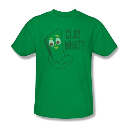 Gumby Shirt Clay What Kelly Green T-Shirt