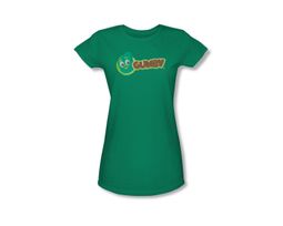 Gumby Shirt Juniors Logo Kelly Green T-Shirt