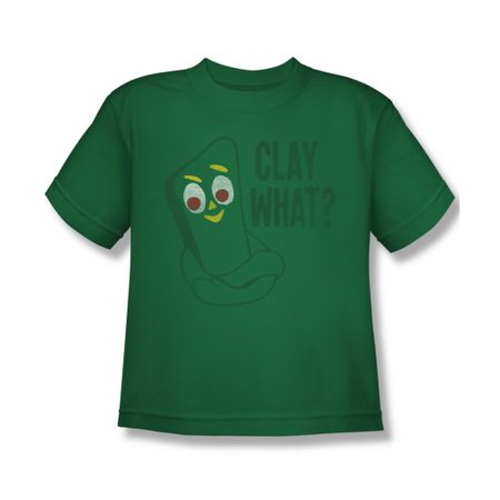 Gumby Shirt Kids Clay What Kelly Green T-Shirt