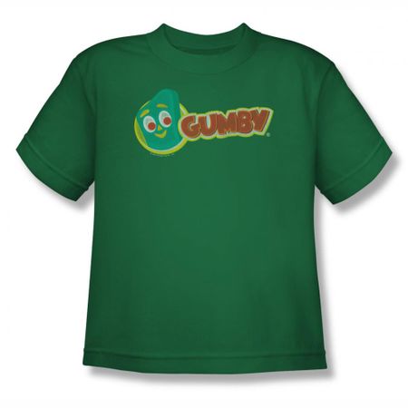 Gumby Shirt Kids Logo Kelly Green T-Shirt