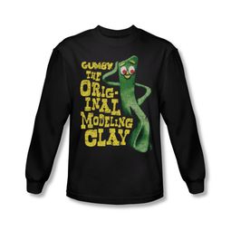 Gumby Shirt Modeling Clay Long Sleeve Black Tee T-Shirt Gumby Shirt Modeling Clay Long Sleeve Black Tee T-Shirt
