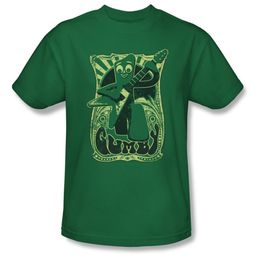 Gumby Shirt Rock Star Kelly Green T-Shirt