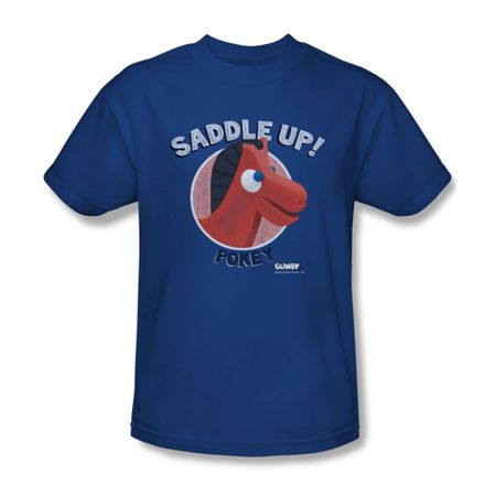 Gumby Shirt Saddle Up Royal Blue T-Shirt