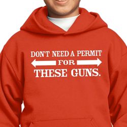 Guns Permit Kids Hoodie