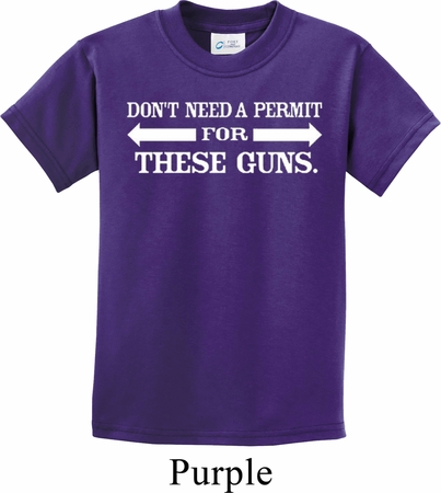 Guns Permit Kids Shirt