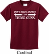 Guns Permit Kids Shirt