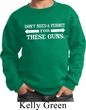 Guns Permit Kids Sweatshirt