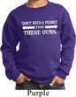 Guns Permit Kids Sweatshirt