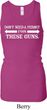 Guns Permit Ladies Longer Length Racerback Tank Top