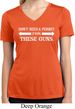 Guns Permit Ladies Moisture Wicking V-neck Shirt