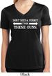 Guns Permit Ladies Moisture Wicking V-neck Shirt