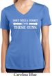 Guns Permit Ladies Moisture Wicking V-neck Shirt