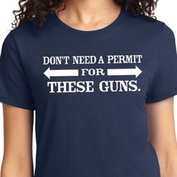 Guns Permit Ladies Shirt Guns Permit Ladies Shirt