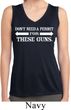 Guns Permit Ladies Sleeveless Moisture Wicking Shirt