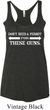 Guns Permit Ladies Tri Blend Racerback Tank Top