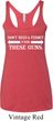 Guns Permit Ladies Tri Blend Racerback Tank Top