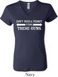 Guns Permit Ladies V-neck Shirt