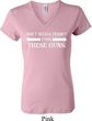 Guns Permit Ladies V-neck Shirt