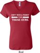 Guns Permit Ladies V-neck Shirt