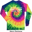 Guns Permit Long Sleeve Tie Dye Shirt
